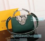 High Clone L--V Capucines BB Green Taurillon Leather Women's Handbag